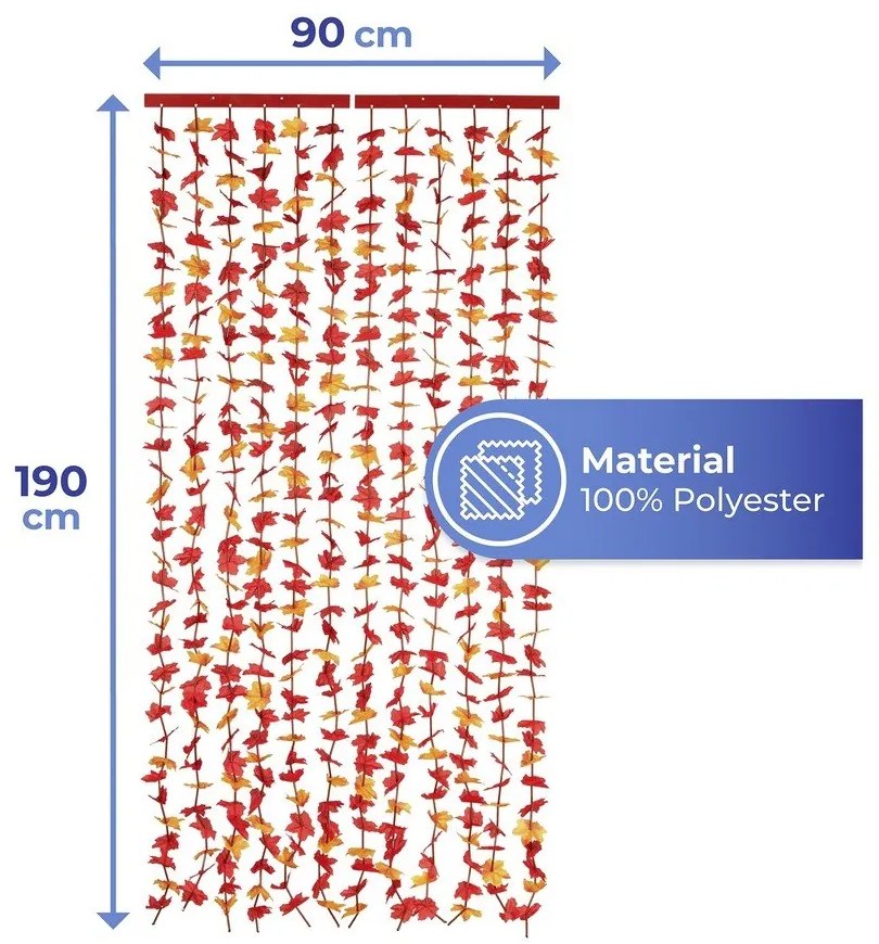 Draperie roșie 90x190 cm cu prindere la ușă Indian Summer – Maximex