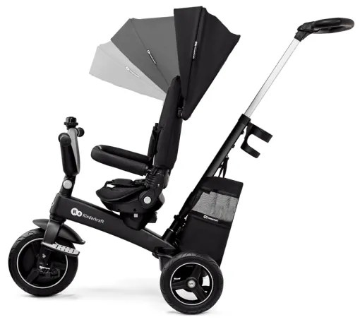 Tricicletă pentru copii 5 în 1 KINDERKRAFT SELECT EASYTWIST Premium negru