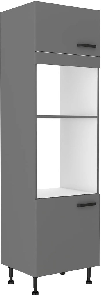 Dulap bucătărie pentru alimente pentru cuptor Nesia 60 DPM 215 2F (Antracit). 1049712