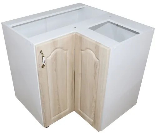 Corp inferior colt cu 2 usi Zebra MDF sonoma mustata