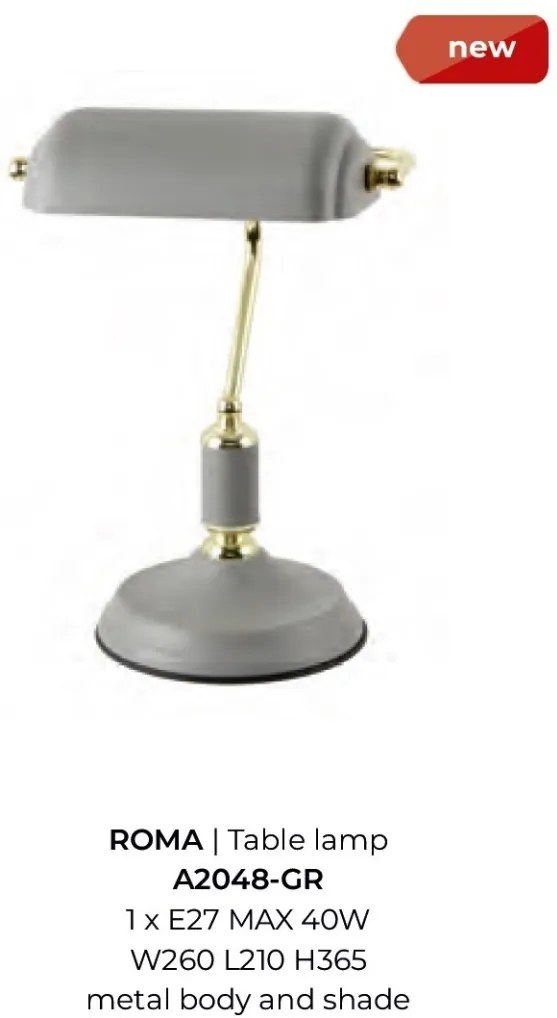 Veioza / Lampa de masa moderna stil retro ROMA