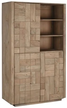 Dulap, natur, din lemn de mango, Puzzle