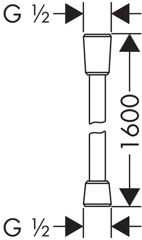 Furtun de dus, Hansgrohe, Isiflex 160 cm, auriu lucios