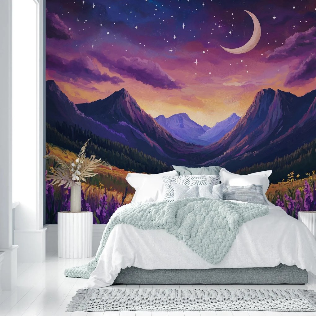 Fototapet - Peisaj violet (147x102 cm)