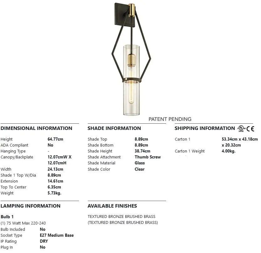 Aplica de perete design modern RAEF big