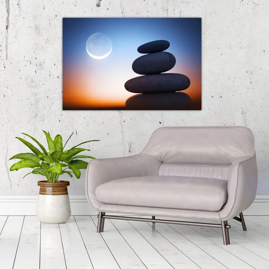 Tablou cu pietre suprapuse (90x60 cm)