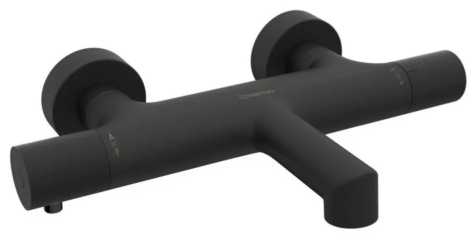 Sapho SOLARIS - baterie termostatică pentru cadă, negru mat