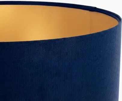 Abajur universal STANDART E27 d. 45 cm albastru/auriu