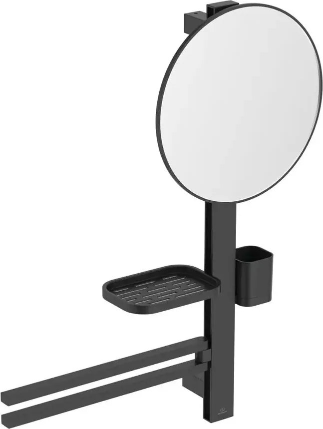 Set accesorii pentru lavoar Ideal Standard Alu+ negru mat 70 cm din aluminiu