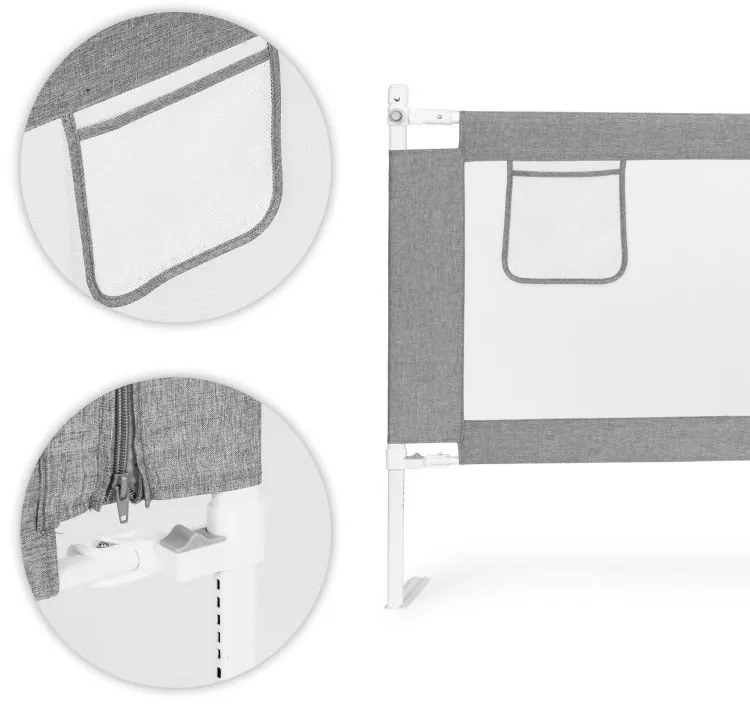 Barieră de protecție pentru pat – disponibilă în mai multe dimensiuni Šírka: 160 cm | Výška: 64 cm