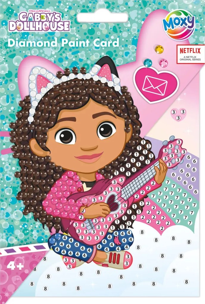 Gabby's Dollhouse Music card de pictură cu diamante