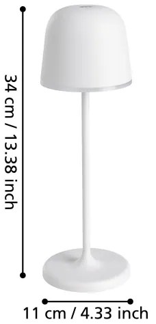 Eglo 900458 - Lampă LED exterioară reglabilă MANNERA 2,2W/5V 1800 mAh IP54