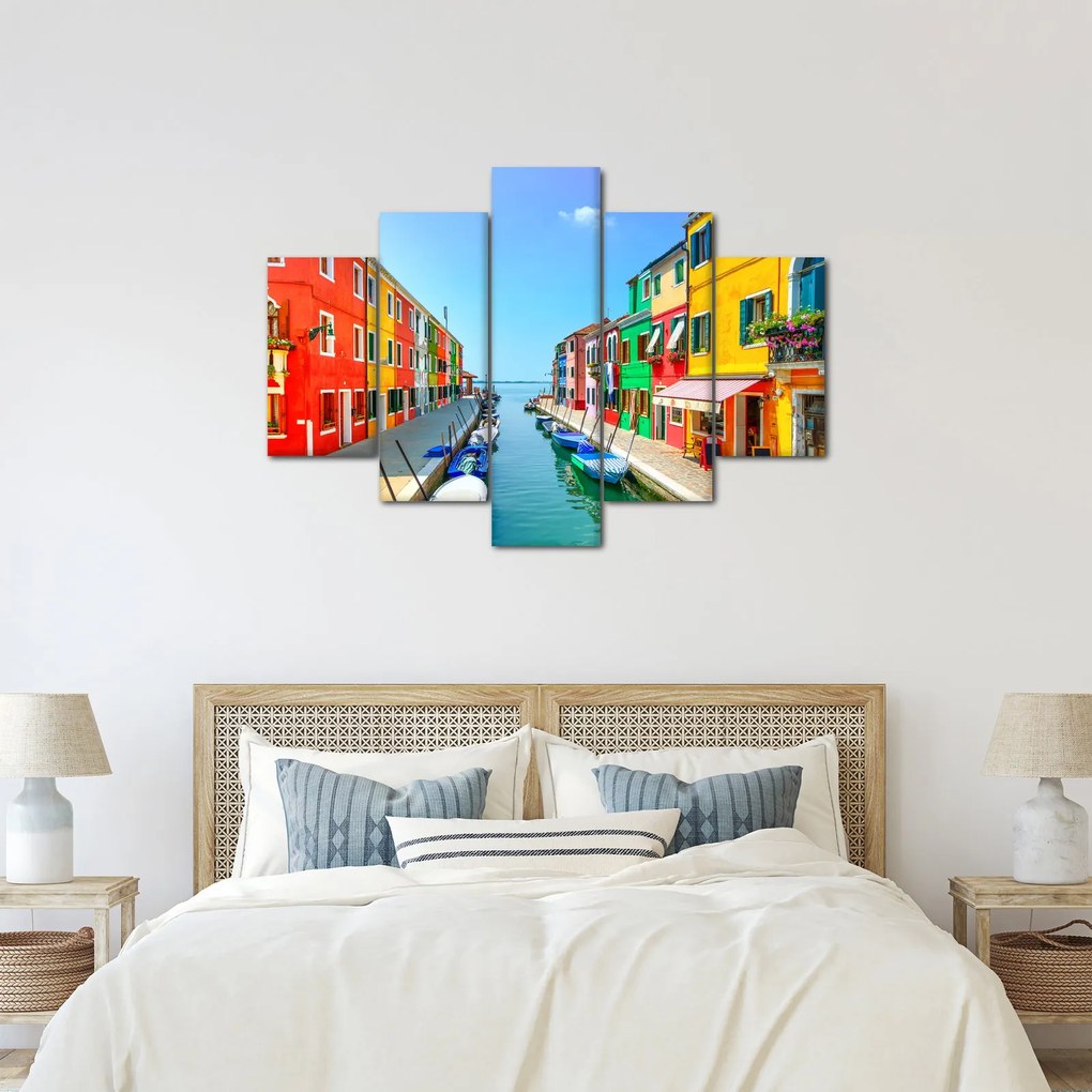 Tablou - Insula Burano, Veneția, Italia (150x105 cm)