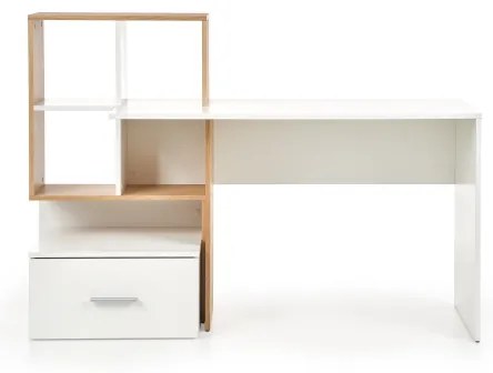 Birou GORA, stejar/alb