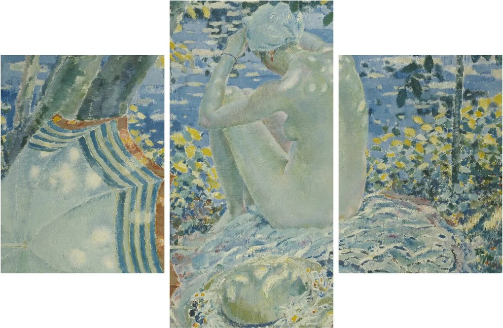 Tablou - Frederick Carl Frieseke, On the Bank, reproducere (90x60 cm)