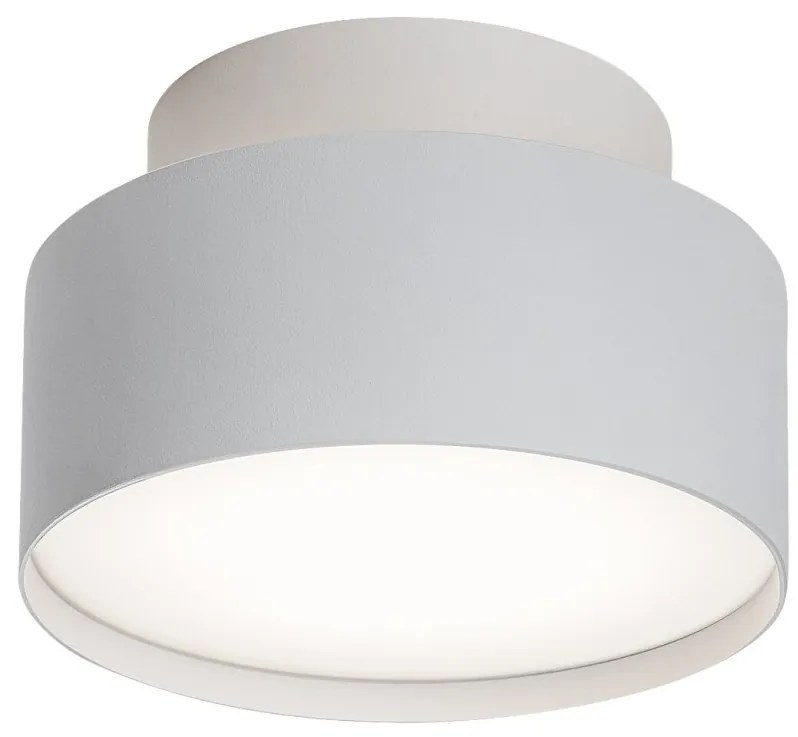 Mini Plafoniera LED cu lumina ambientala in sus Ovidia alb D-14cm