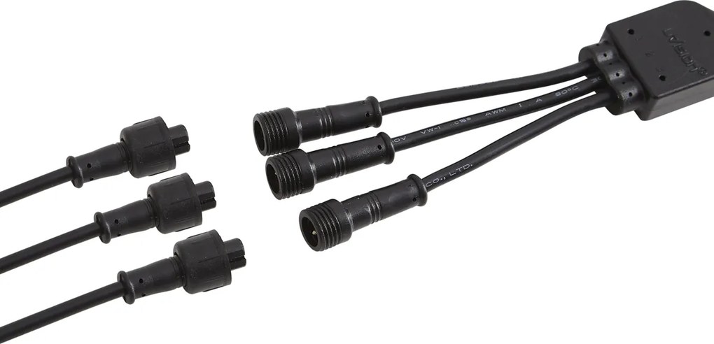 Set de 3 spoturi moderne cu țepușă pentru grădină negre, cu LED inclus IP44 - Garly Ball