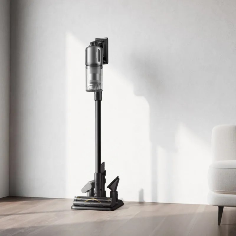 Aspirator vertical fara fir Dreame Z30 AquaCycle VZV77B, 855W, 310AW, 150000 rpm, 3 trepte, 0.32/0.4/0.6 l, 90 min, HEPA H14, LED, Motor fara perii, Negru