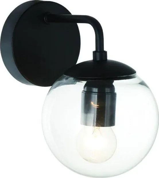 Open Design OR81404 - Aplică de perete BAO 1xE27/8W/230V negru/transparent