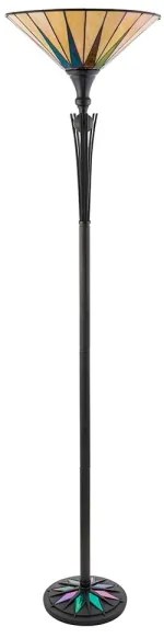 Endon 64042 - Lampă de podea Tiffany DARK STAR 1xE27/60W/230V Ø 42 cm