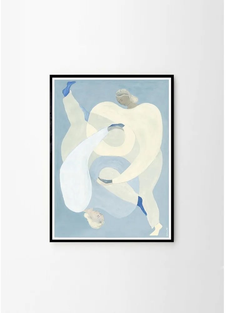 Poster 50x70 cm Hold You - Blue – Sofia Lind – The Poster Club