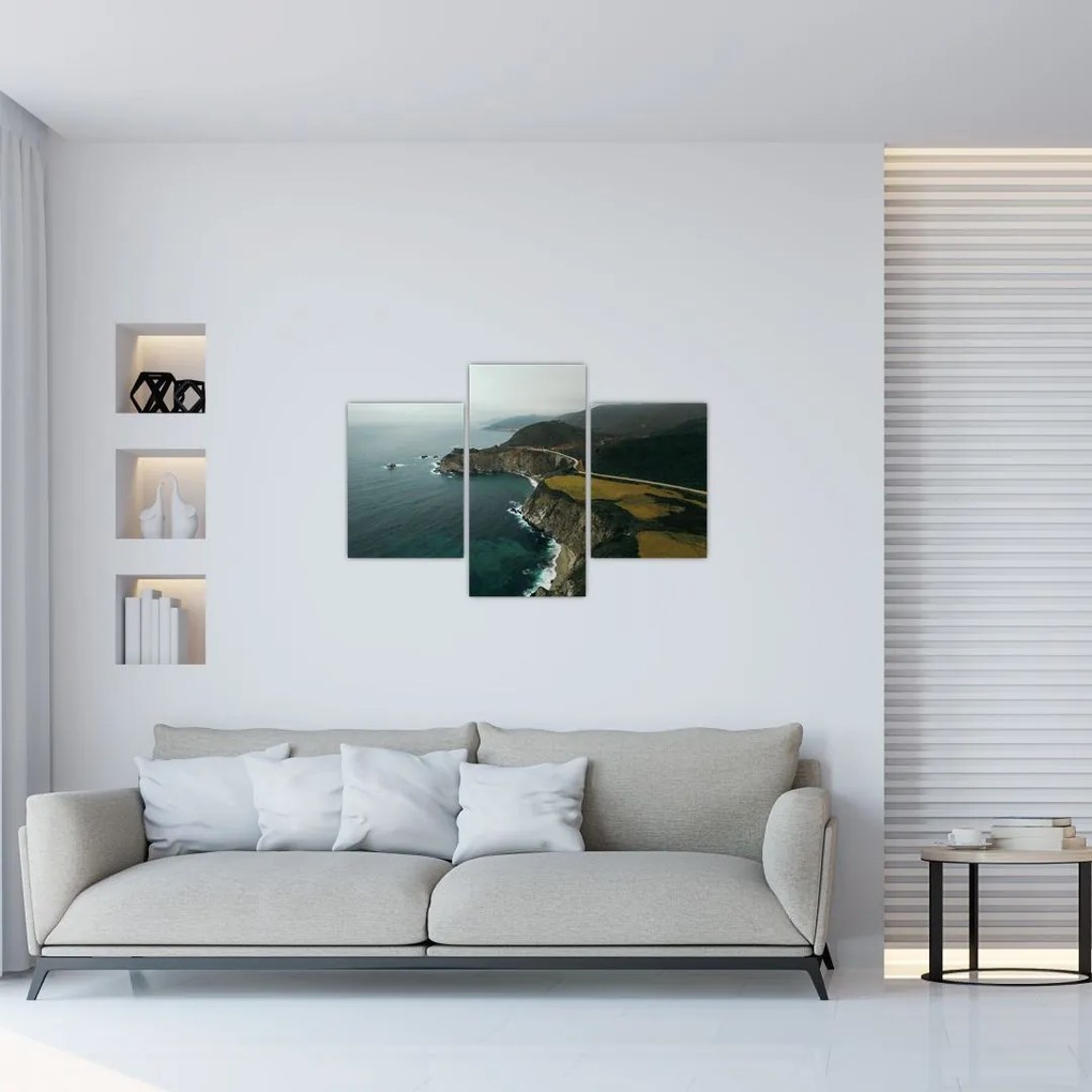 Tablou - Stânci în ocean (90x60 cm)