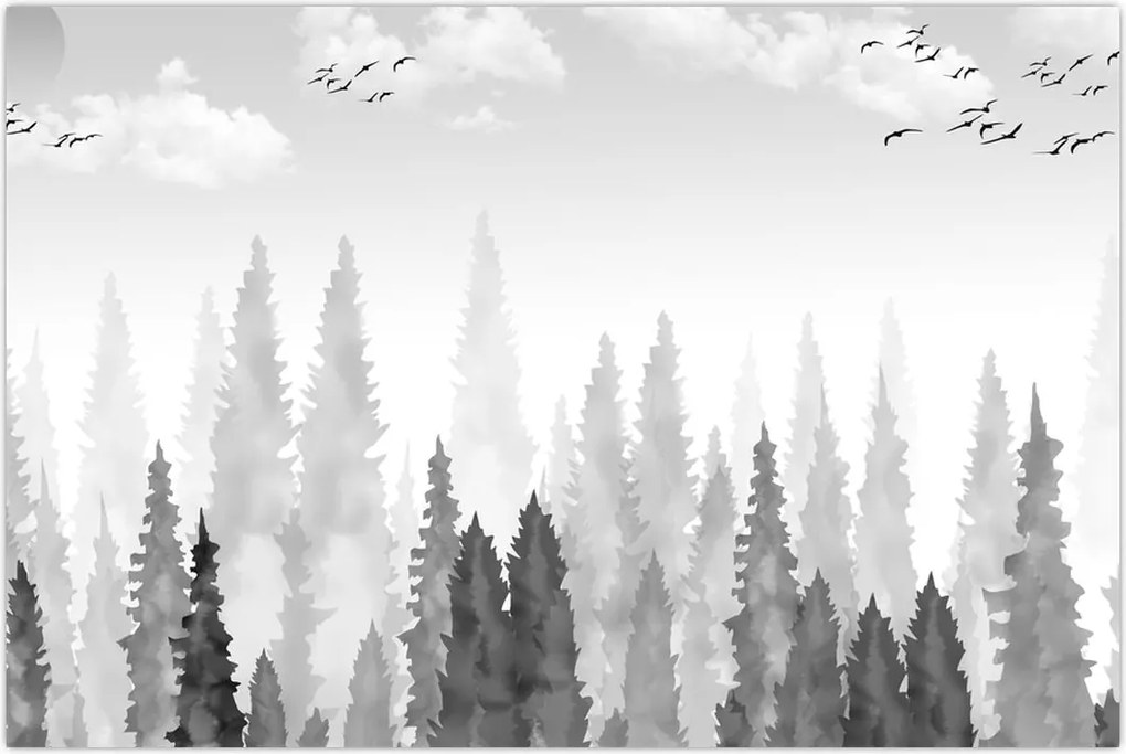 Tablou - Culmi de pădure (90x60 cm)