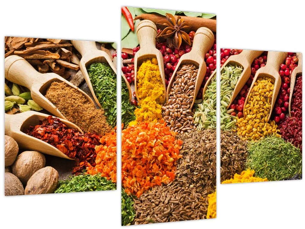 Tablou - Condimente din întreaga lume (90x60 cm)