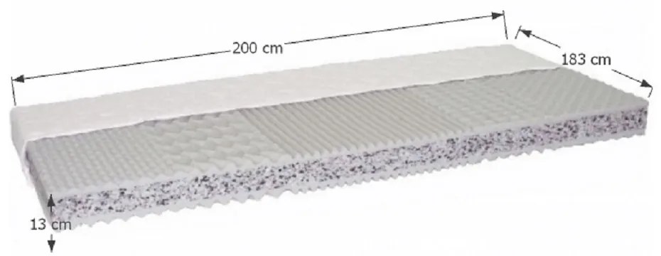 Saltea spumă 183 cm Calani. 1015277
