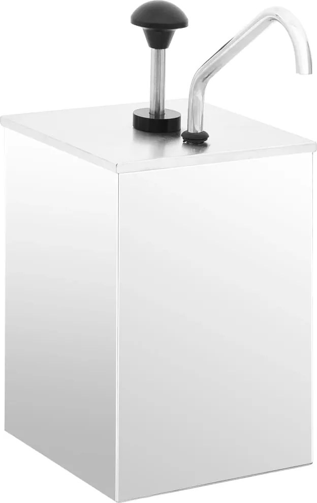 vidaXL Dozator de sos, 3,5 L, oțel inoxidabil
