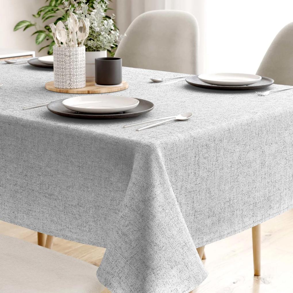 Goldea față de masă decorativă loneta - gri natural 80 x 80 cm