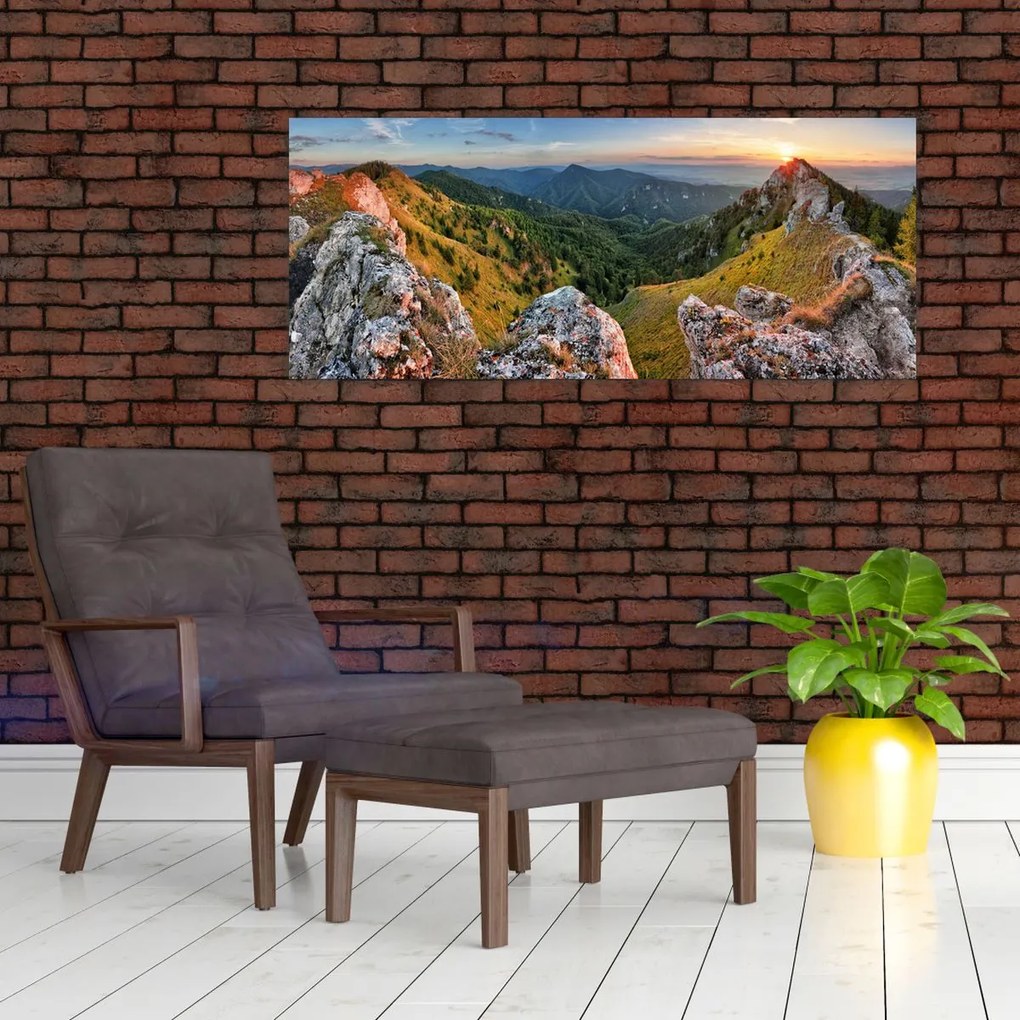 Tablou - Peisaj montan (120x50 cm)