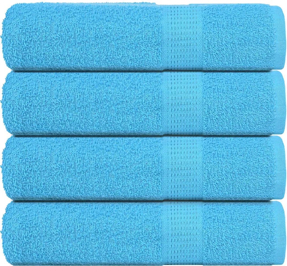 vidaXL Prosoape de mâini, FROGN, 4 buc., turcoaz, 50x100 cm, 360 g/m²