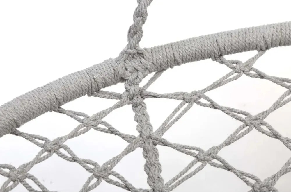 Scaun suspendat KOLUMBIA gri cu perna