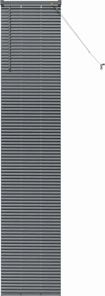 vidaXL Jaluzele venetiene Manual Gri închis 220 x 50 cm Aluminiu