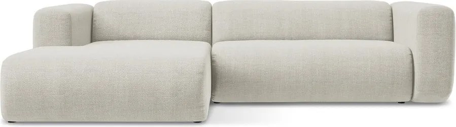 Colțar bej (cu colț pe partea stângă/cu șezlong) Ekahi – Makamii