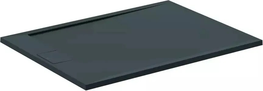 Cadita de dus dreptunghiulara Ideal Standard i.life Ultra Flat S negru intens 120x80 cm