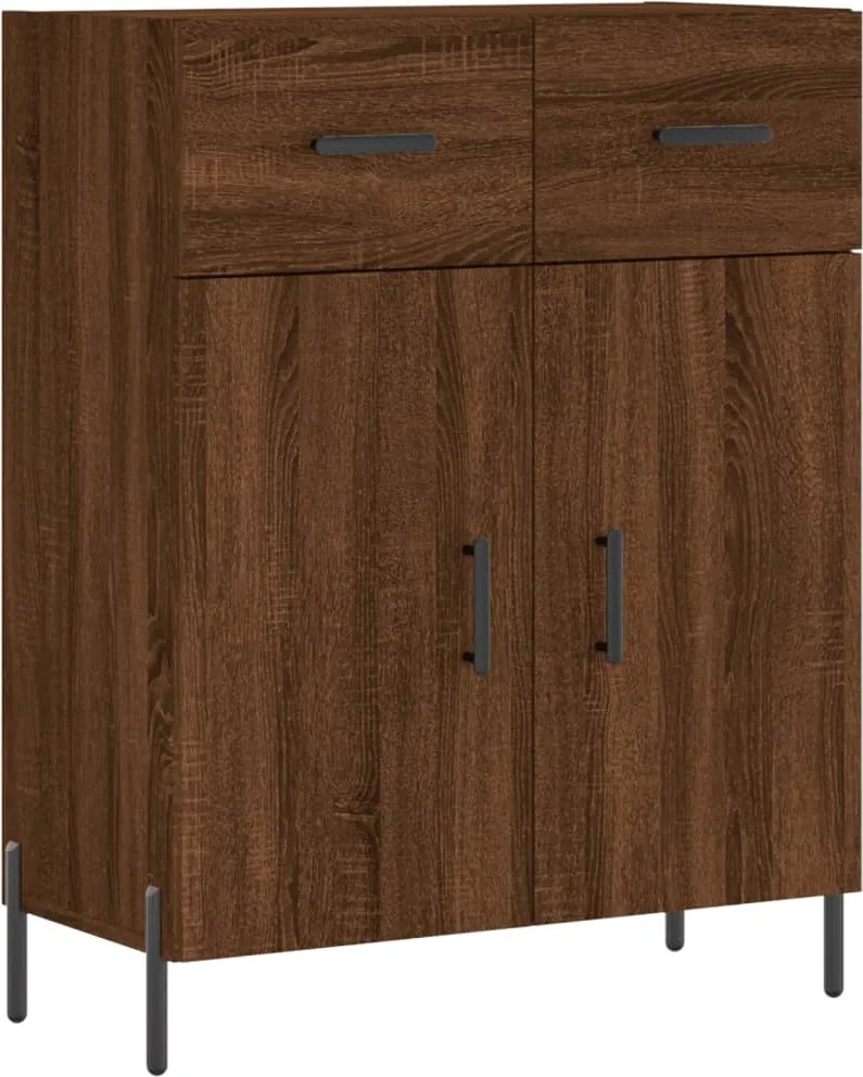 vidaXL Dulap, stejar maro, 69,5x34x90 cm, lemn prelucrat