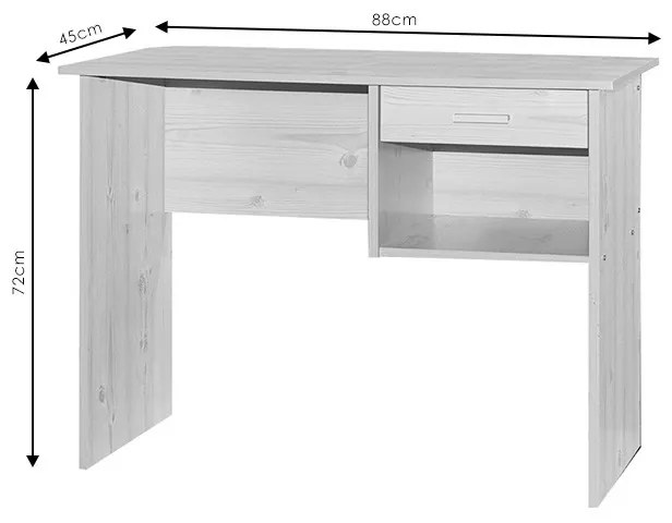 Birou cu sertar Michael natural 88x45x72cm