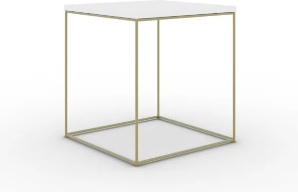 Masuta de cafea, Adina, ADRK Furniture (Culoare: Auriu / Stejar artizanal)