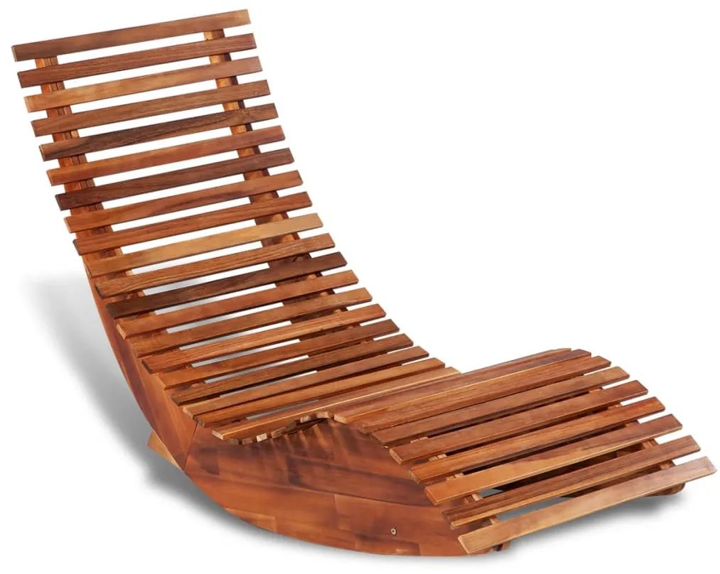 vidaXL Șezlong balansoar, lemn de acacia