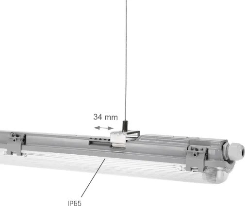 Corp de iluminat fluorescent industrial LIMEA T8 1xG13/20W/230V IP65 120cm