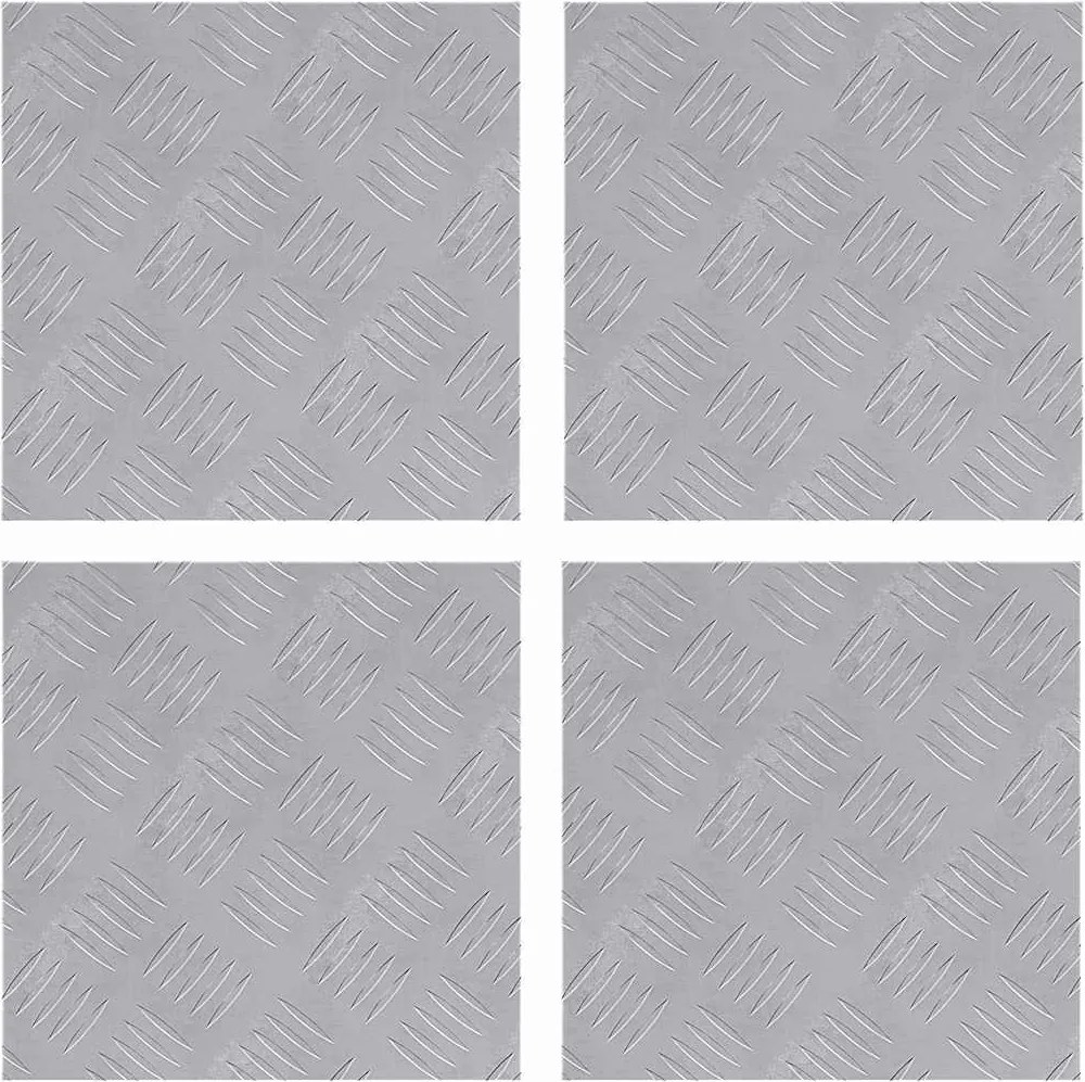 vidaXL Trepte Pătrat 4 pcs Argintiu 30 x 30 cm Aluminiu