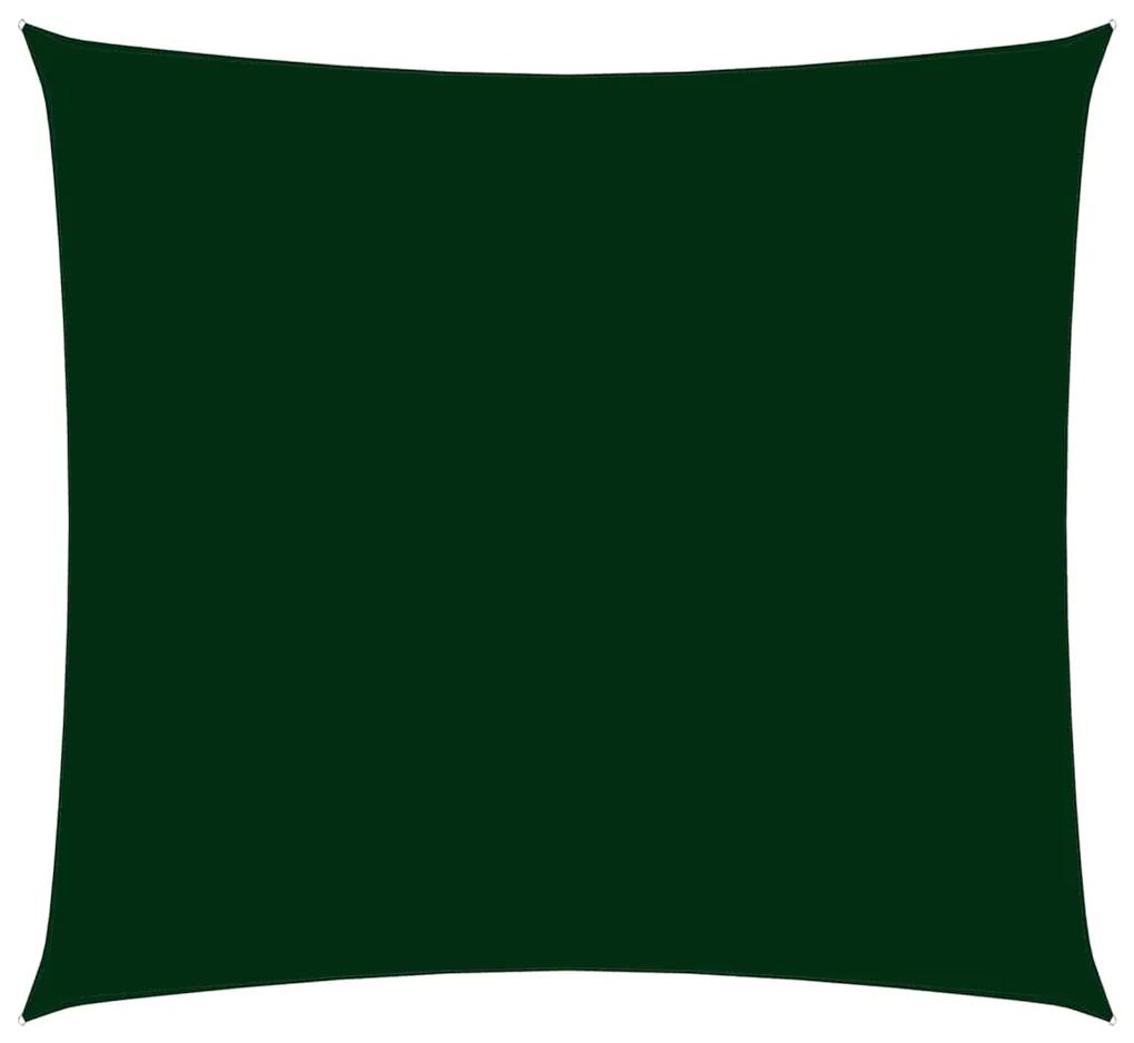 Parasolar, verde inchis, 7x7 m, tesatura oxford, patrat Morkegronn, 7 x 7 m