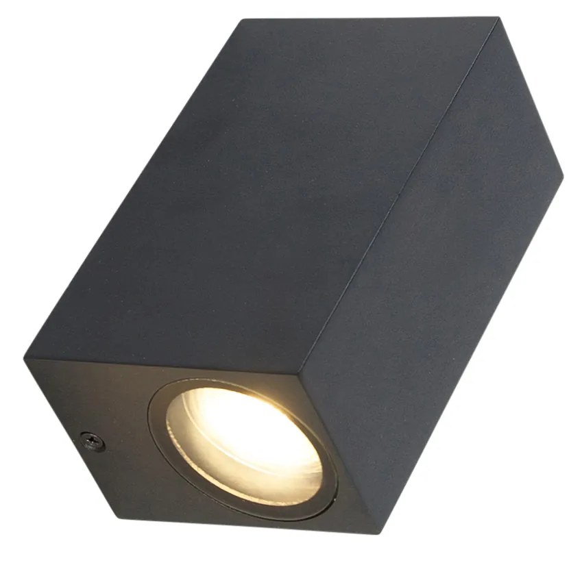 Set de 4 aplice moderne negre cu 2 lumini IP44 - Baleno