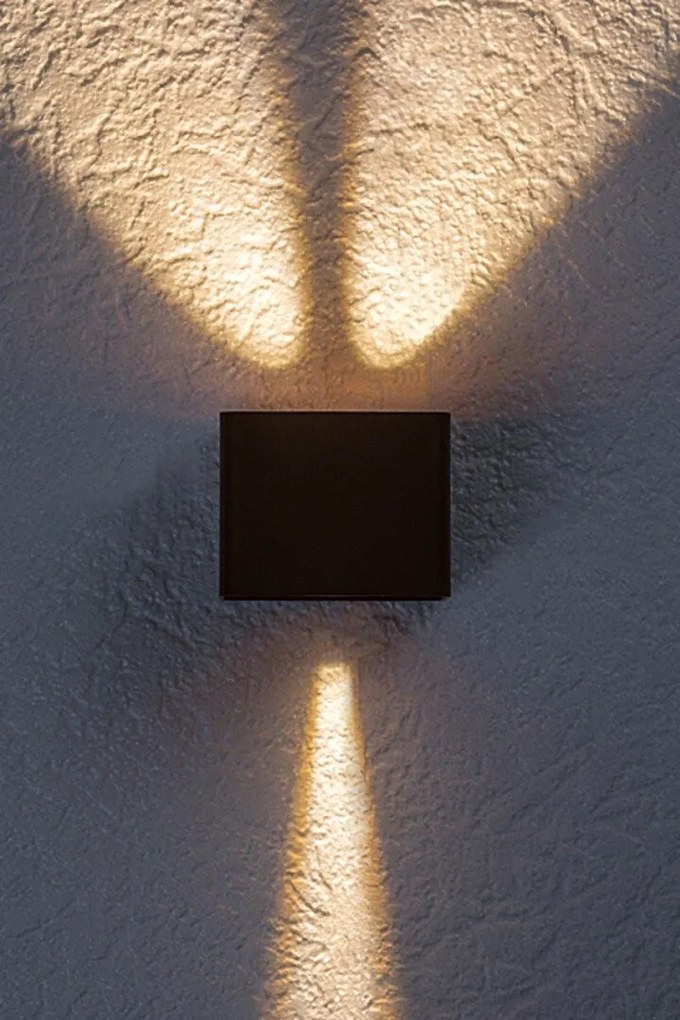 Aplica de exterior iluminat ambiental, Protectie IP54 Hallstatt maro