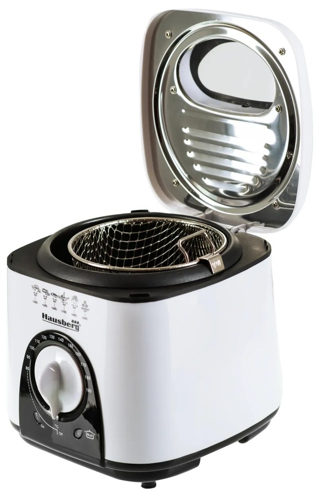 Friteuza Hausberg  Putere 950W Capacitate maxima de ulei 1 litru