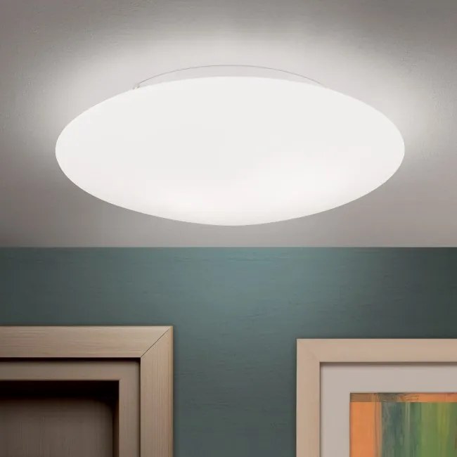 Plafoniera moderna diametru 37cm, Alba