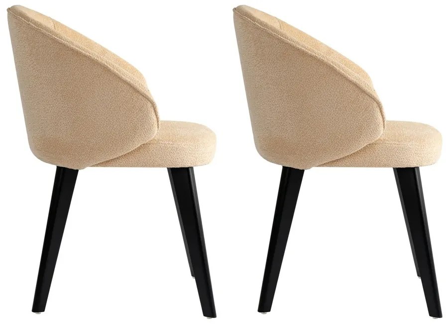 Set de scaune de sufragerie Bentley Beige andBlack, 2 buc.