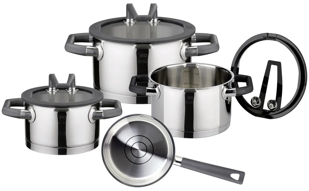 Elo 30004 Premium set de 4 vase din oțelinoxidabil Rondello